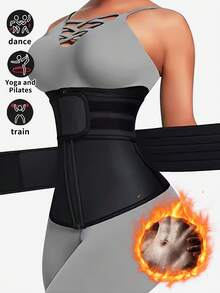 1pc Women Waist Trainer, Waist Cincher, Sauna Sweat Waist Belt, Sports Fitness Waist Trimmer, Abdominal Trainer