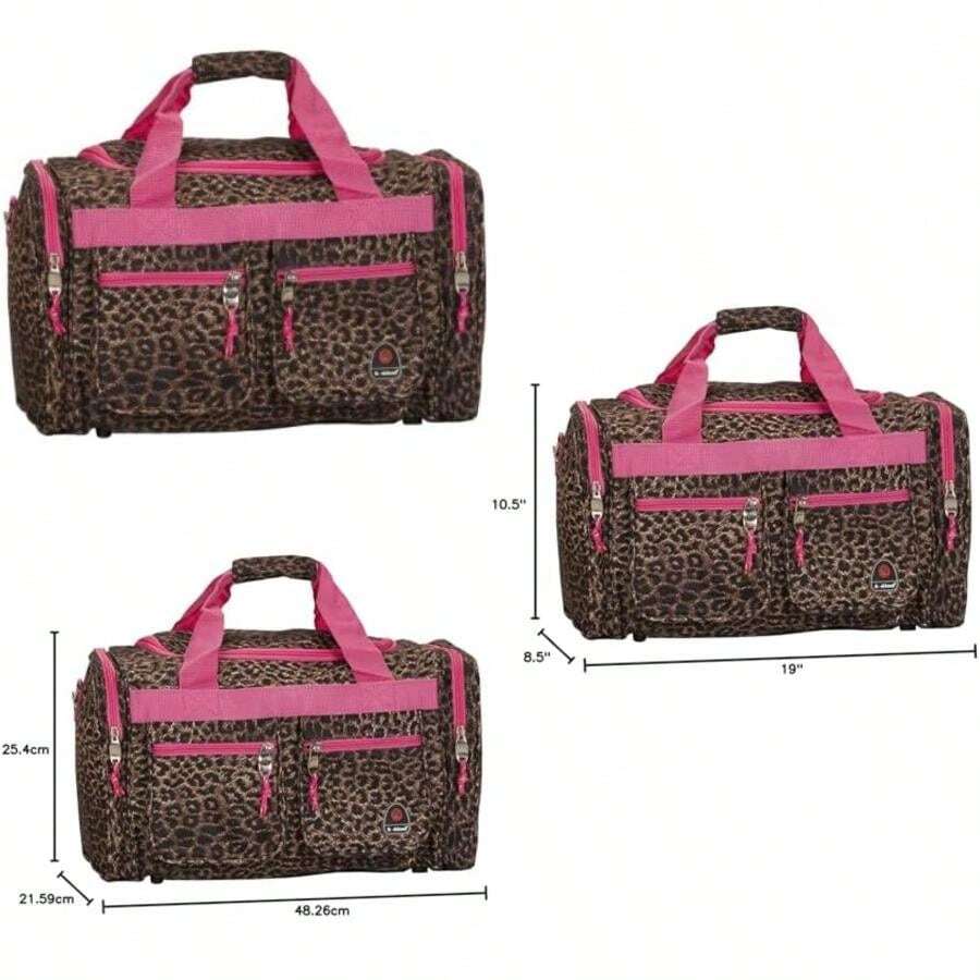 Rockland Duffel Bag(19" Duffel Pink Leopard) - Tipo 10 - Ver 1