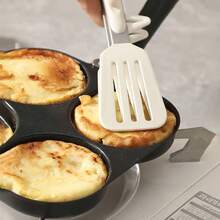 4-Cup Capacity Non-Stick Mini Pancake Pan, 4-Slot Griddle With Handle, Ideal For Eggs, Sandwiches And Pancakes, Suitable For Gas And Induction Cooktops (Black). Essential For Cooking Enthusiasts, Also Great For Christmas And Halloween Parties. Cookware. Kitchen Utensils - Multicolor - View 11