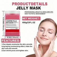 Mặt nạ dạng gel 650g, mặt nạ dưỡng ẩm dạng gel chứa Vampire PLLA, giúp dưỡng ẩm, làm săn chắc, làm sạch sâu và làm mịn da, đồng thời là mặt nạ tẩy tế bào chết chuyên nghiệp chứa hydro, dung tích 23 fl oz. - Màu Hoa hồng đỏ - Xem 2