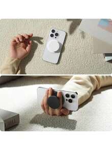 Magnetic Phone Grip Compatible With Collapsible Mobile Phone Stand Holder Smartphone Tablet Cell Phone Accessory - Compatible With, Android Phone, Birthday, Family, Friends Phone Holder Phone Accessories - Quả cam - Xem 6