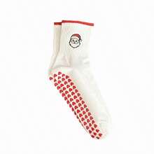 欧盟尺码 36-43，1 双/女士普拉提防滑袜，瑜伽防滑袜，可爱芭蕾防滑运动袜 - 紅色 - 查看 5