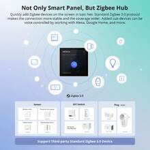 NSPanel86PW,SONOFF NSPanel Pro Smart Home Control Panel, Zigbee 3.0 Gateway With Home Security, With Power Consumption Statistics, Thermostat, Call Intercom, Etc. All-In-One Control Center Hub,Comprehensive Control Panel,Live Monitoring On Display,Customizable Security Settings,White. - 白色 - 查看 7