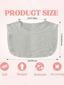 1pc Women's New Fashion Knitted Fake Collar, Simple Neckline Anti-Exposure Dickey For Dress For Christmas Decor - Korean Style Fashion All-match Fake Collar - View 11