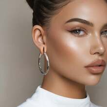 1只5毫米4克不锈钢圆形耳环，时尚纹理耳塞耳廓扩张器身体穿刺饰品 - 1528 - 查看 5