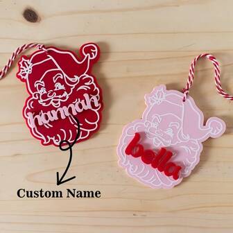 Namnbricka med regnbågsfärgad nyckelring för ryggsäck | Namnbricka i akryl | Personlig namnbricka i akryl | Blöjväskebricka | Matlådebricka | Barnbricka