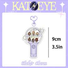 Katseye Keychain/Kpop Keychain, Shaker Charm Keychain, Wobbler Keychain/Shaker Keychain, 2D Acrylic Shaker Charm Keychain, Shaker Charm Pendant, Bag Charm, Christmas Small Gift, Birthday Gift, Party Favor - Multicolor - View 3