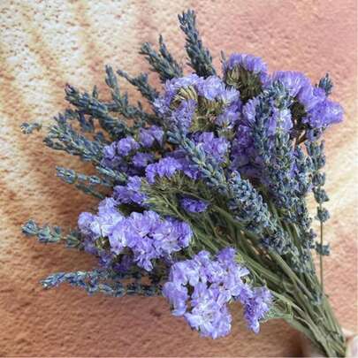 1 束混合鲜花，包括呼吸、桉树、薰衣草、天然植物花束，适合花瓶、婚礼、新娘花束、家居/办公室装饰、派对