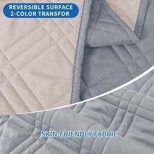 YSTYLE Single-Seater Sofa Cover With Armrests, Reversible Cat-Friendly Scratch-Resistant Couch Cover, Double-Sided Quilted Sofa Cover, Universal Sofa Cover - Light Gray + Beige - View 4