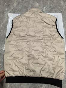 Men's Outdoor Thick Warm Vest With Zipper Pockets, Casual Jacket, Couple Style,Fleece,Winter