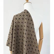 1 miếng vải kẻ caro họa tiết nơ - 57,08x19,68 inch (145x50cm) dùng cho đồ thủ công DIY, ví & túi xách thủ công | Họa tiết sang trọng, chất liệu cao cấp, thời trang đa năng, dệt may, nơ tóc & chần bông - Nhiều màu - Xem 3