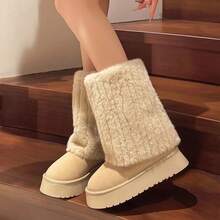 Women Mid-Calf Boots - Màu Khaki - Xem 5