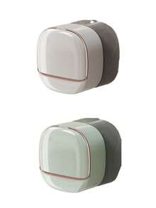 Deluxe Wall Mounted Soap Dish With Lid, High End Drainage Soap Box, Waterproof Soap Dish With Drainage Box, Soap Box, Soap Dish With Lid, Wall Mounted Drainage Soap Box With Flip-Top Lid, For Bathroom, Halloween/Christmas Decorations Soap Holder Bathroom Back To School - Multicolor - View 19