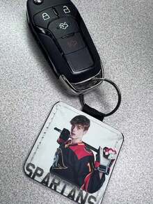 1/3/5/10个装定制双面照片打印钥匙扣，个性化照片/Logo吊坠，情人节礼物，送给父母、朋友的礼物，派对礼品，促销品，优雅包包挂饰，旅行收纳包 - 彩色 - 查看 10