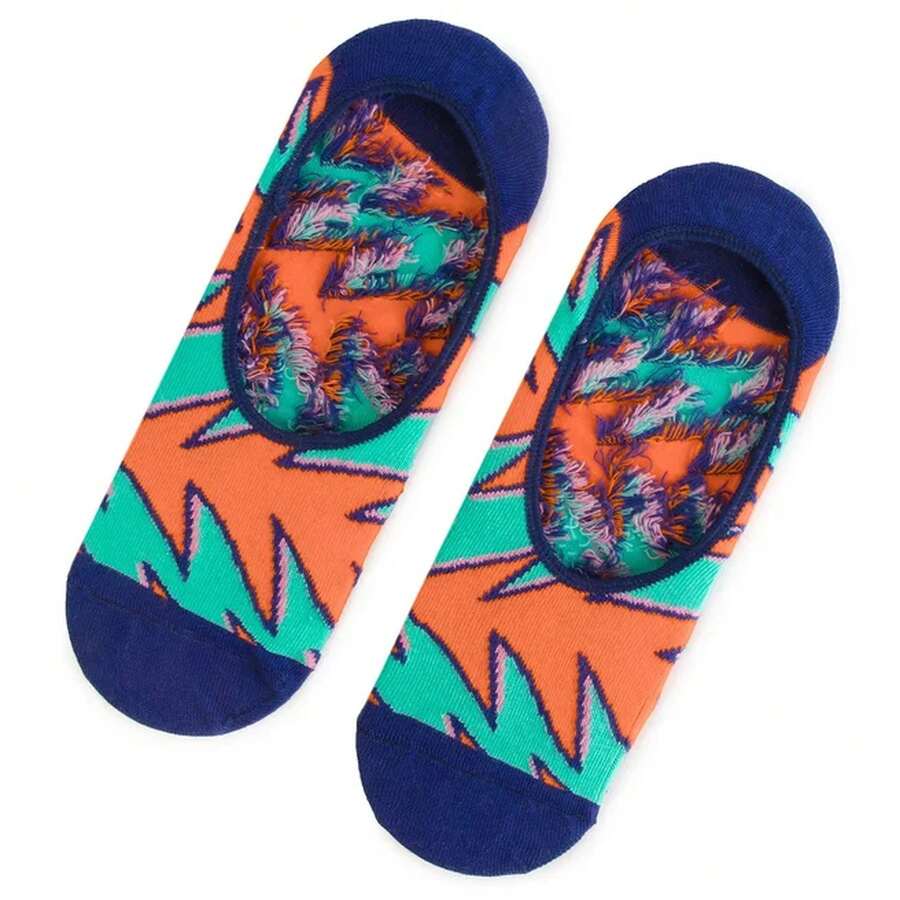 Happy Socks Chaussettes pour hommes à la cheville - Bleu azur - Voir 1