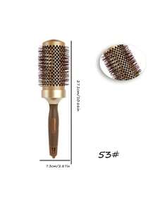 1pc/Hair Comb - Professional Hair Styling Comb, Curly Hair Styling, Slouchy Person Round Hair Brush, Round Rolling Hair Comb - Multicolor - View 12