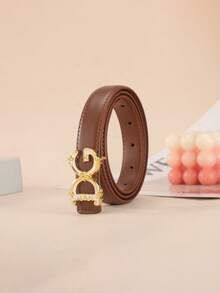 1件装女士字母腰带，多功能字母腰带，适合搭配牛仔裤、裙子，时尚秋季，万圣节必备 - 彩色 - 查看 3