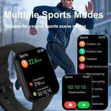 SENBONO Women Smart Watch With Bulit-In Camera, Dynamic Watch Faces, Wireless Call, Local Music, 32Mb RAM,512Mb ROM, Audio Recording,Music Player, Weather, Heart Rate/Sleep Monitoring, Calorie Fitness Tracker,Calculator, SOS Call, Pedometer, Message Reminder Smartwatch For Android,Gift For Men Women - Multicolor - View 8