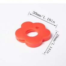 10pcs/Set Colorful Silicone Key Covers, Clover Shaped Key Finders, Elastic Key Protectors In Multiple Colors