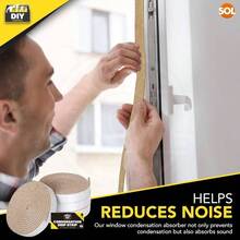 4pk Condensation Drip Strip - 2mx15mm Absorbent Tape Window Condensation Moisture Control - Drip Strips, Window Moisture Absorbers - Initial - View 5