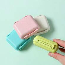 Mini 6-Compartment Pill Box, Portable 6-Grid Pill Case, Sealed Medication Box, 6-Day Pill Organizer