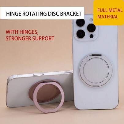 360° Rotatable Metal Hinged Desktop Phone Holder With Clip, Smooth Rotation, Compact & Slim Design, Suitable For Slouchy People, Can Be Used For Watching TV, Clip Prevents Phone From Falling