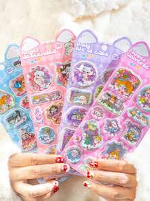 3D Stereo Modeling Shake Stickers, Shake-To-Relieve-Stress Stickers For Decorating Planners And Phone Cases. 3D Cute Candy-Style Stickers, 3D Cartoon Stickers, 3D Stickers For Valentine's Day Party Series, Student Rewards