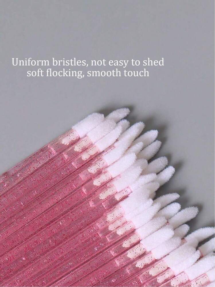 100pcs/50pcs/25pcs Professional Lip And Eyelash Brushes - High-Quality Disposable, Sparkling Crystal Lashes, Ultra-Fine Micro Brushes For Precise Eyelash Extension Applicator And Gentle Makeup Cleaner - Beauty Makeup Tools - Multicolor - View 9