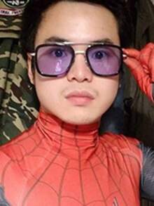 男士户外开车时尚大框眼镜，影视明星同款，个性女士酷炫大气金属框大框时尚眼镜为夏日造型注入张力 - 彩色 - 查看 11