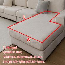 1 Vỏ bọc đệm ghế sofa chống trượt bằng vải Jacquard sang trọng, mềm mại và thân thiện với da, thân thiện với thú cưng, vỏ bọc ghế sofa chống trầy xước, phù hợp với ghế sofa kết hợp hình chữ L và ghế sofa 1/2/3/4 chỗ ngồi (bán riêng lẻ), đa năng cho mọi mùa - Màu be - Xem 19