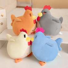 Almohada de pollo  de 20cm, juguetes de peluche suaves de animales, decoración de habitación de regalo de cumpleaños para niños de  de dibujos animados - C - Ver 2