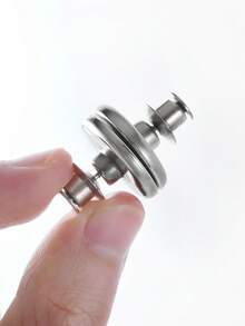 16/24 Pairs Classic Metal Curtain Magnetic Buckle Strap With Rear Nail, Suitable For Home, Bedroom, And Office Curtains - Easy To Install, Tool Free, Reusable - Silver - View 6