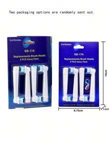 Electric Toothbrush Replacement Heads - Soft Bristles, Compatible With 1000/9600/3757/500/3000/8000/7500/7000/Pro Series, Suitable For Household Or Personal Use, Matches Smart Series And Professional Models - Multicolor - View 10