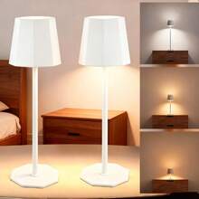 AMILL 2PCS/SET Modern USB Desk Lamp With Touch Control - Adjustable Height (Extendable Pole), 3 Color Modes (Warm/White/Natural), Dimmable Brightness  USB-Powered Sleek Lamp For Home Office Bedroom Living Room  Perfect For Reading, Working, Bedside Use & Decoration, High-Quality Finish, Portable Light For Book Lovers - 多色 - 查看 1