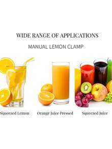 1 pezzo Spremiagrumi manuale senza elettricità - Costruzione in plastica robusta, design per spremitura rapida - Adatto per arance, limoni, melograni - Modello compatto facile da pulire, produzione di alta qualità, spremi-frutta un must-have per gli essenziali per la casa e il campeggio all'aperto