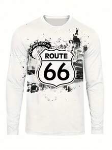 Maglietta retrò stampata: comoda e impeccabile, leggera e traspirante per uso quotidiano e vacanze - stile americano classico