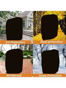 1pc 210D Oxford Fabric Folding Chair Cover - Waterproof Dustproof Storage Bag, Suitable For Patio, Garden And Home Organization