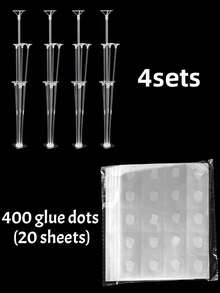 1/2/4 Juegos de Kit de Arco de Globos para Decoración de Fiesta de Cumpleaños y Boda (Globos No Incluidos), Soporte de Globos Suministros de Fiesta, 70cm