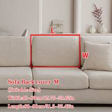 1 Vỏ bọc đệm ghế sofa chống trượt bằng vải Jacquard sang trọng, mềm mại và thân thiện với da, thân thiện với thú cưng, vỏ bọc ghế sofa chống trầy xước, phù hợp với ghế sofa kết hợp hình chữ L và ghế sofa 1/2/3/4 chỗ ngồi (bán riêng lẻ), đa năng cho mọi mùa - Màu be - Xem 16
