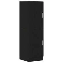 Juego de gabinetes de cocina Larryhot de 3 piezas, madera de ingeniería negra, adecuado para varias habitaciones (entrada, baño, oficina), estructura robusta, fácil de montar, ideal para almacenamiento y decoración. - Negro - Ver 6