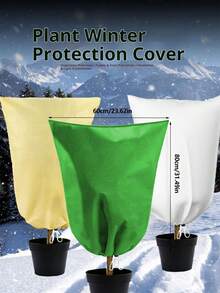 Manta con cremalleras y cordones para protección contra el frío, una chaqueta protectora para plantas adecuada para plantas y arbustos en macetas al aire libre durante el frío invierno, para proteger a los animales del congelamiento - Multicolor - Ver 2