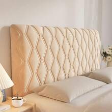 1 天鹅绒加厚床头板套，适用于全尺寸加州特大号床，绗缝床头板套，柔软防尘保护套，适用于卧室装饰，可水洗，长款保护套带垫子，适合特大号床，弹性填充，优雅双人床、单人床，适用于木床、情侣。