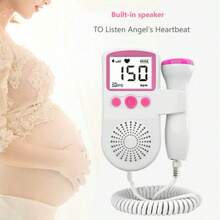 1 Pc Fetal Heart Meter Home Doppler Ultrasound Pregnant Women Handheld Convenient Fetal Fetal Movement Stethoscope Fetal Heart Monitor - Pink - View 5