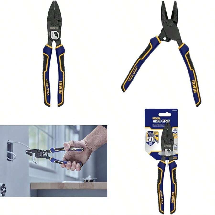 IRWIN VISE-GRIP - Alicates PowerSlot de alto apalancamiento, 9.5 pulgadas (IWHT84000)(Una talla Alicates de liniero de 9.5 pulgadas) - Tipo 3 - Ver 1