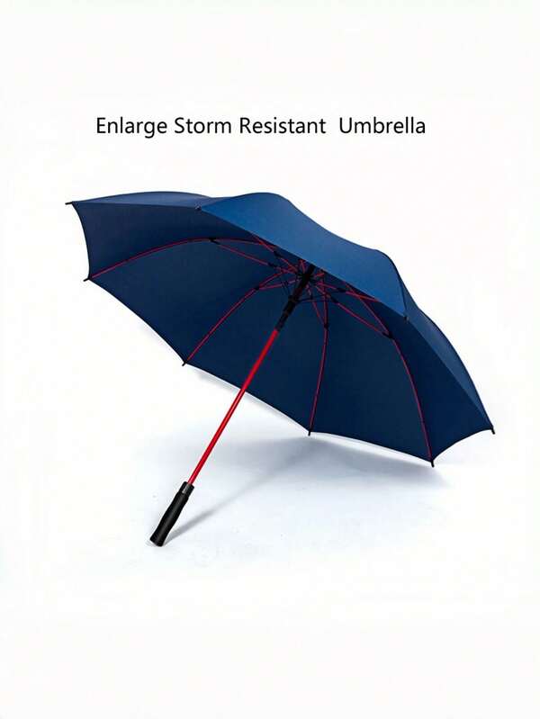 130 cm großer, windundurchlässiger und regenfester Golfschirm mit Schaumstoffgriff in Rot mit Skelett-Motiv, geeignet für Herren und Damen, Reise- und Autoeinsatz