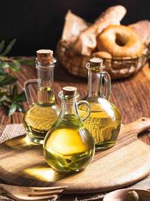 1 Chai đựng dầu bằng thủy tinh và gỗ, hộp đựng dầu, lọ đựng dầu gia dụng tinh luyện, chai đựng nước tương, chai đựng dầu ô liu, thích hợp cho nhà bếp, phòng ăn, hộp đựng dầu, đồ dùng nhà bếp - Nhiều màu - Xem 6