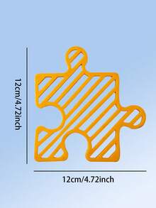 1pc Puzzle-Style Heat Insulation Mat, Interlocking Placemat, Heat Resistant Pad - Multicolor - View 2