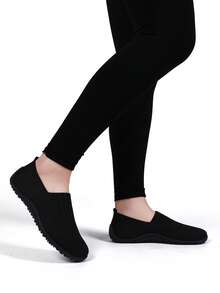 Women's Casual Barefoot Shoes Lightweight Yoga Fitness Tennis Shoes Minimalist Sneakers Flat Bottomed Walking Shoes All_Black