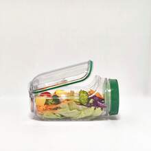 1 New Salad Box With Side-Opening Lid, Suitable For Office Meals And Fitness Meals. It Can Be Given As A Gift To Your Boyfriend. Vertical Layered Salad Container With Built-In Bowls And Transparent Lids, A Space-Saving Kitchen Storage Box. Salad Canister, Christmas Gift, Holiday Gift, Also Suitable For Offices, Schools, Picnics, Refrigerators, Lunches, Breakfasts, Snacks, Salads, Nuts, Waffles, Fresh Food, Snacks, And Cookie Boxes. - Multicolor - View 2