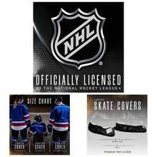 Hockey Skate Guards - Adult+ Youth Blade Covers Hockey Skates - Hockey Skate Soakers - Available In Youth, Junior+ Senior Skate Sizes - Junior + Black - View 1